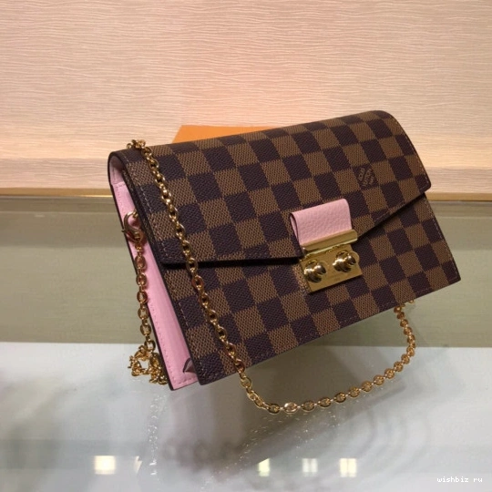 WIS CROISETTE VUITTON CHAIN LOUIS WALLET 0810